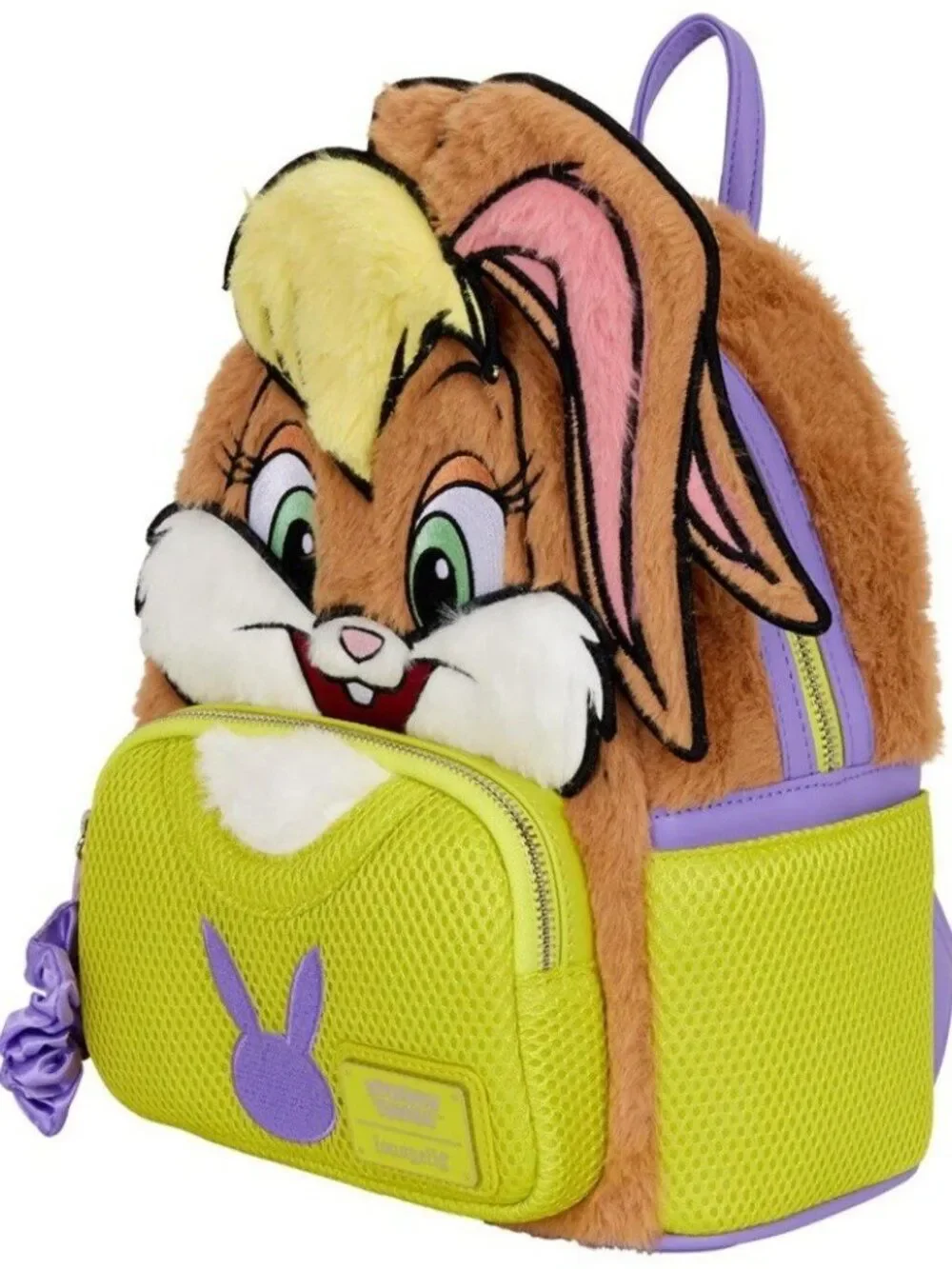 Loungefly Looney Tunes Lola Bunny Faux Fur Plush Mini Backpack NWT
